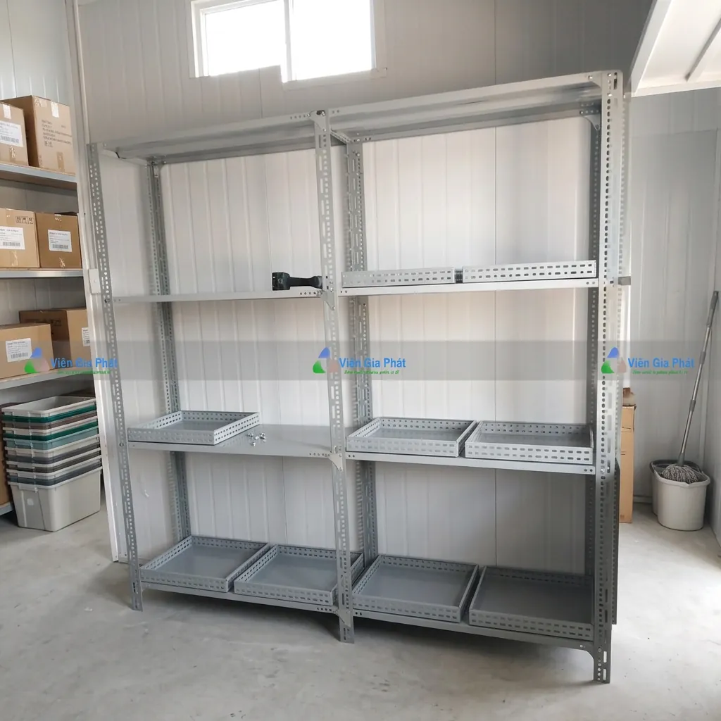 Mâm Kệ Sắt V Lỗ & Phụ Kiện: Kích Thước, Độ Dày, Giá Lẻ 3 Các kích thước mâm kệ sắt V lỗ tôn dập gân