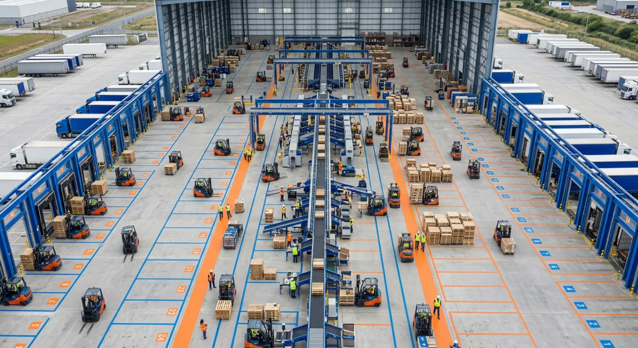 Quy trình hoạt động và sơ đồ hệ thống cross docking tại kho