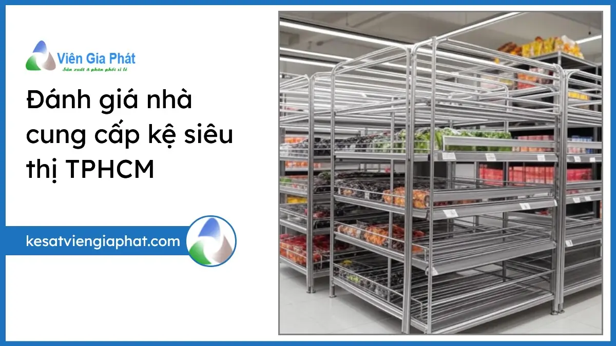 Kệ siêu thị chất lượng cao tại TPHCM của PT Phúc Thịnh, sắp xếp gọn gàng trong kho hàng, bền đẹp và chuyên nghiệp.