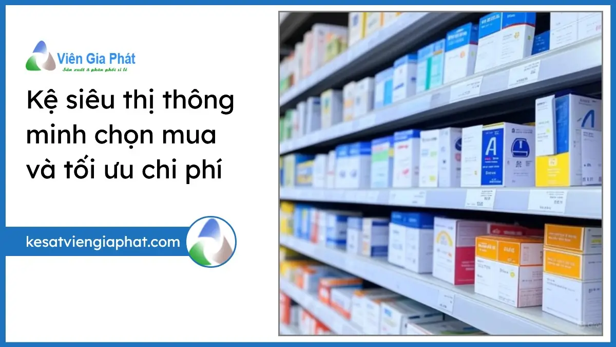 Kệ siêu thị thông minh tích hợp AI và IoT, hiện đại và tối ưu chi phí cho cửa hàng bán lẻ PT Phúc Thịnh.