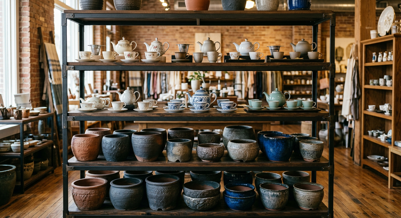 Kệ Trưng Bày Chén Bát, Gốm Sứ Chắc Chắn & An Toàn Nhất 2026 3 Bố trí độ cao an toàn cho kệ trưng bày chén bát