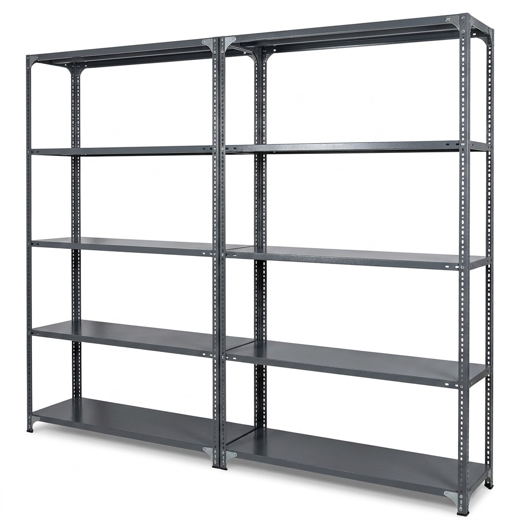 Kệ v lỗ 5 tầng – Cao 2m, Rộng 0.3m, Dài 1.2m