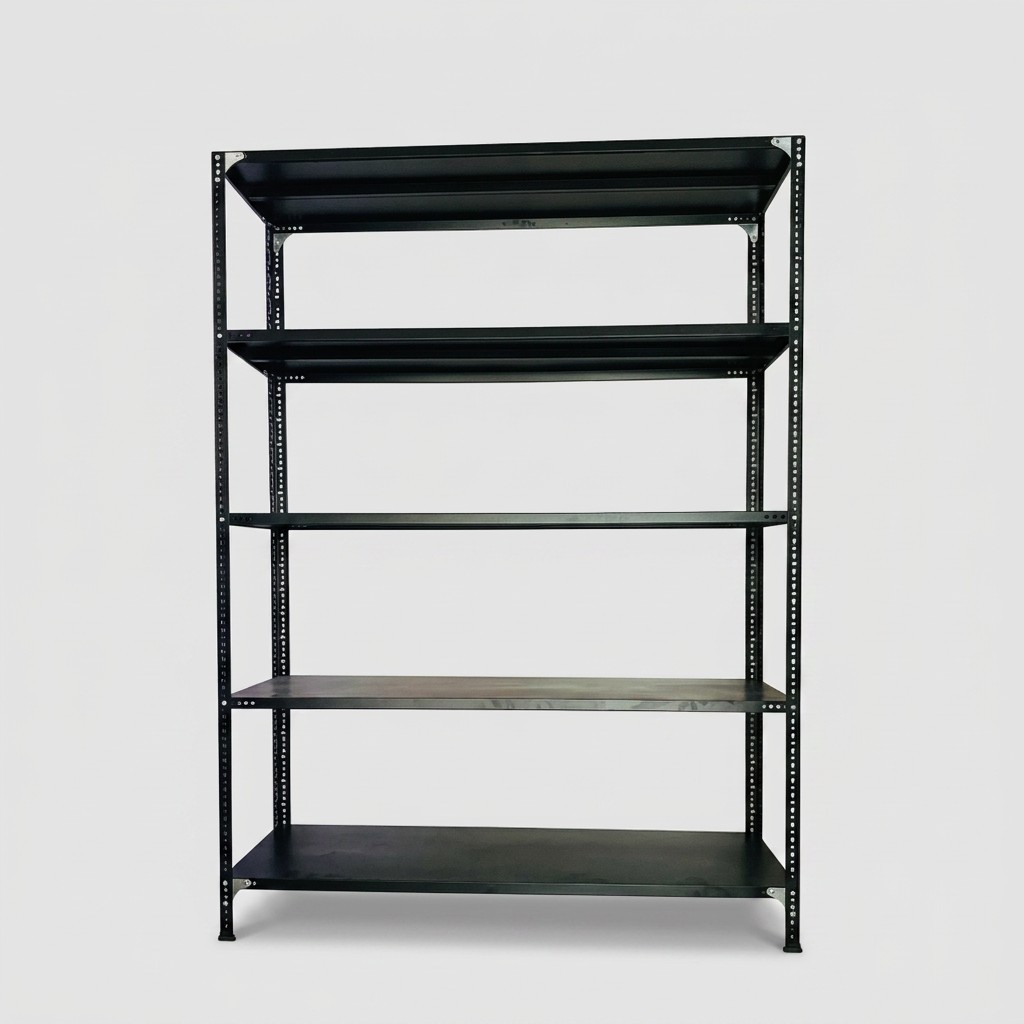 Kệ v lỗ 5 tầng – Cao 2m, Rộng 0.4m, Dài 1m, màu đen