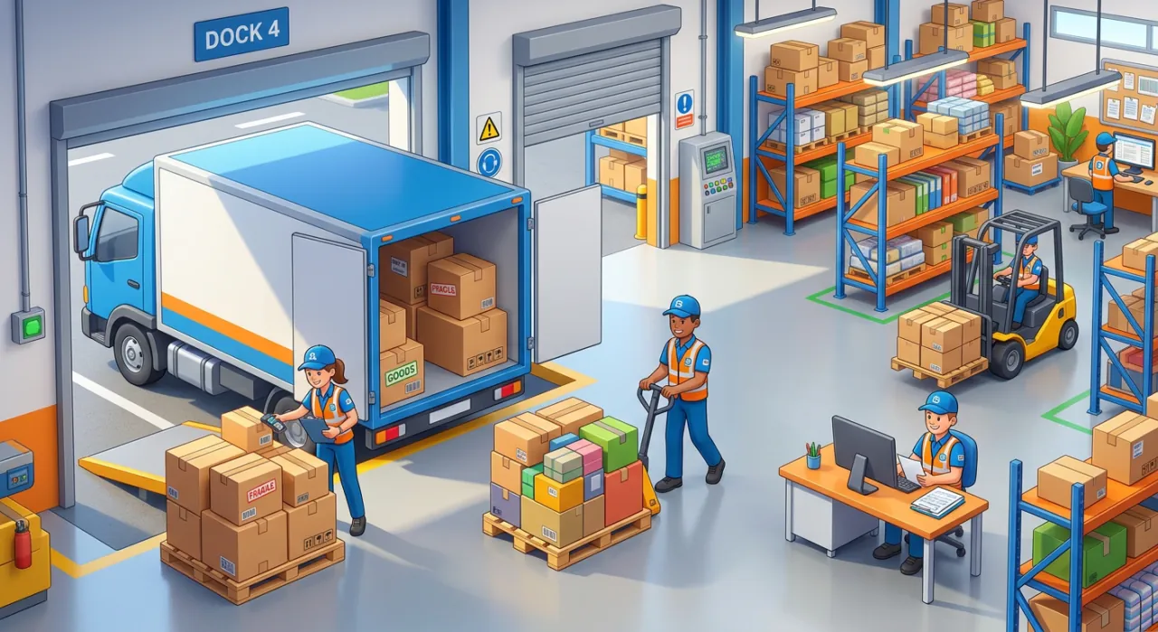 Sơ đồ quy trình nhập kho chuẩn 6 bước