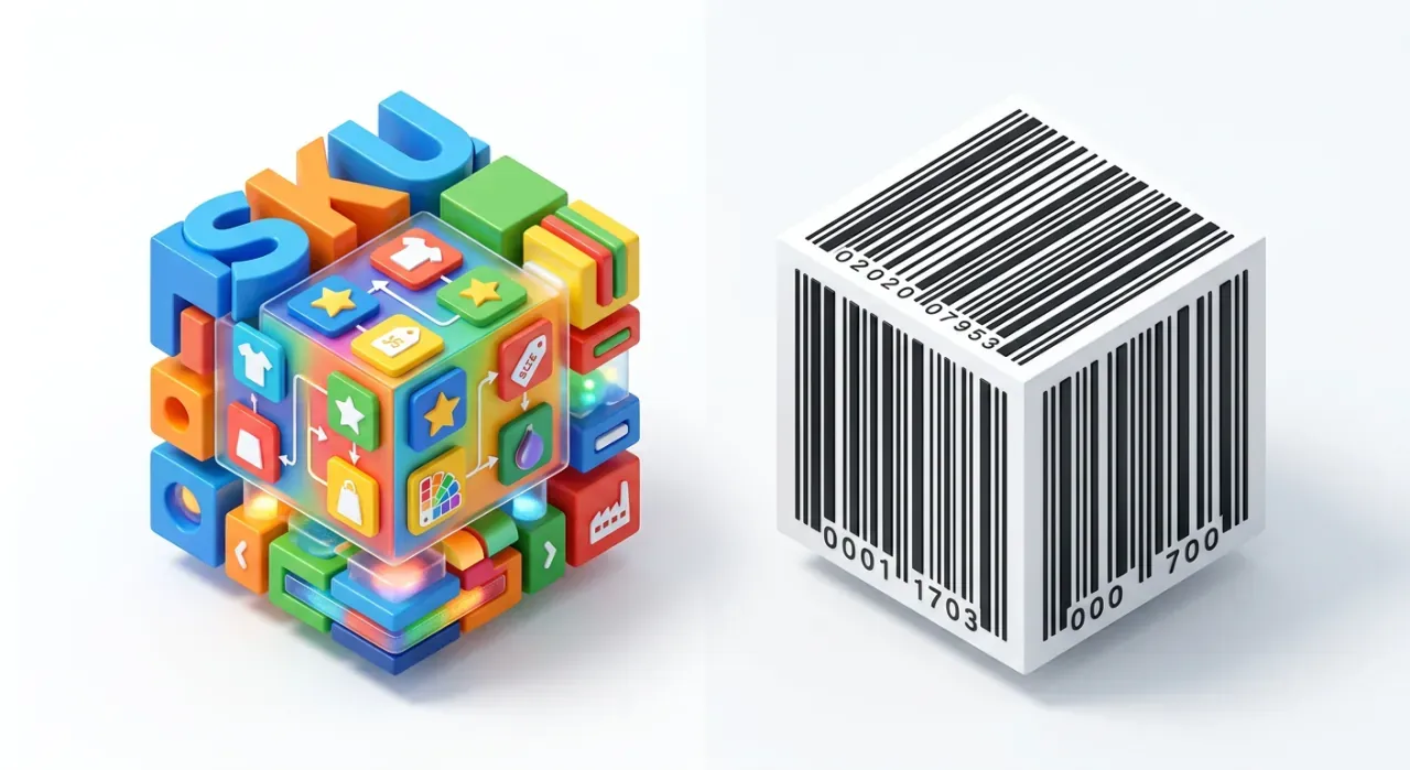 Bảng phân biệt mã SKU và mã vạch Barcode